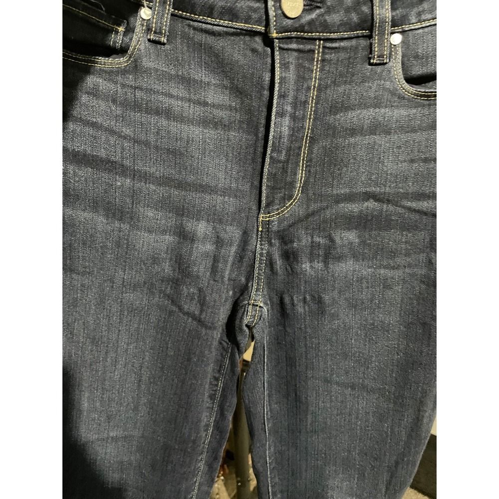 PAIGE mid Rise Skinny Hoxton Ankle Jeans W/28 Blue Hartmann Dark Wash - Picture 16 of 16
